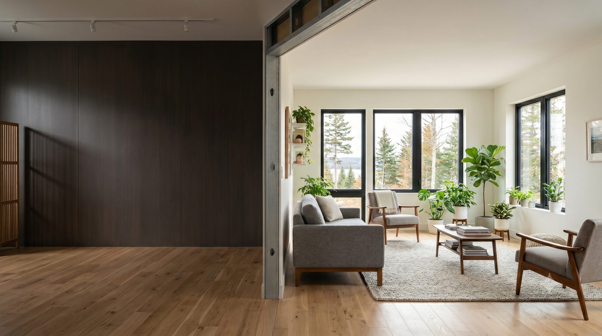 Premium European SPC and LVT-DB flooring in a bright modern Atlantic Canada interior