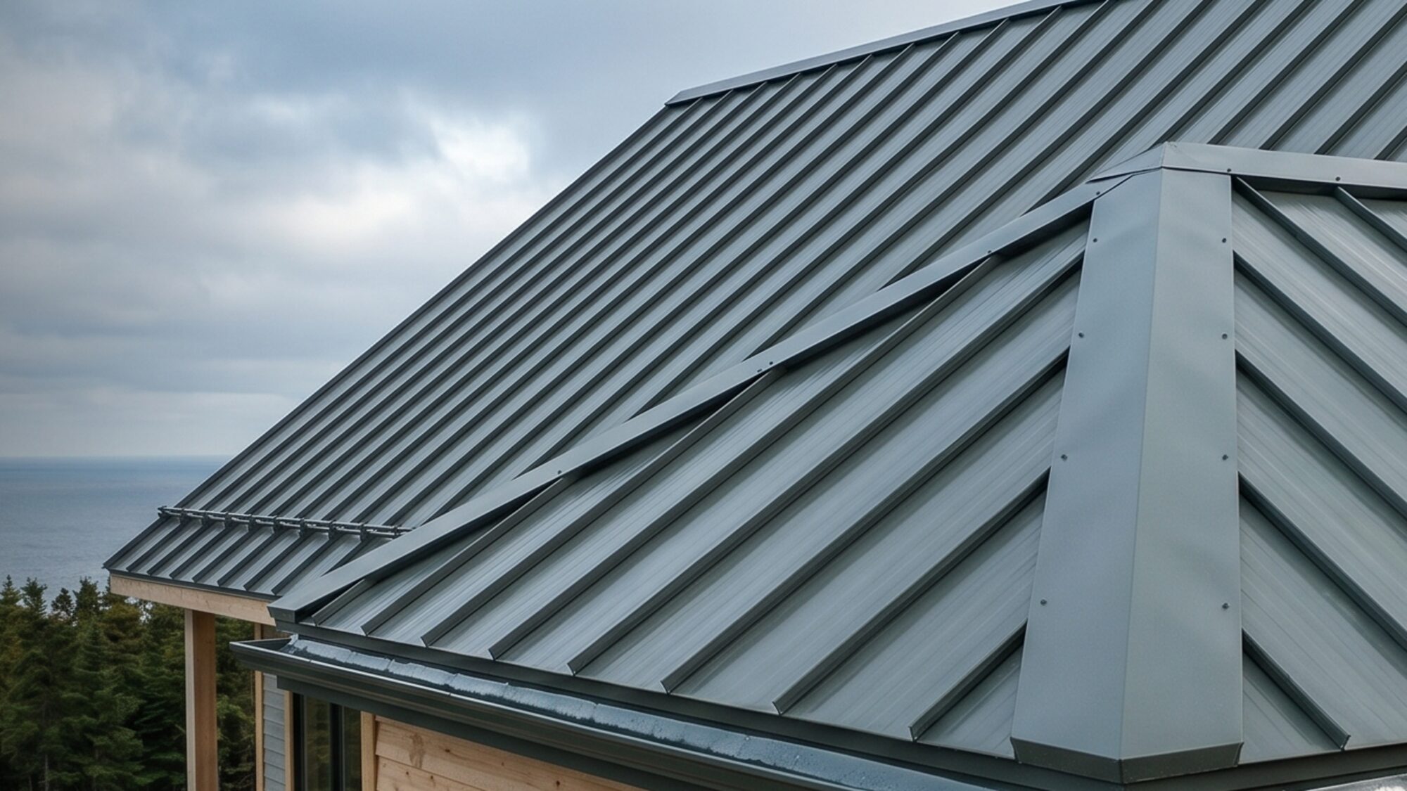 Modern house with VY Flex Series modular roof tiles — VY Build