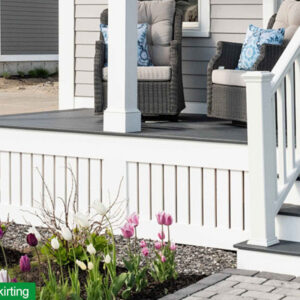 Cellular PVC porch skirting