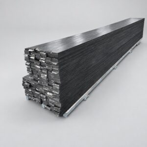 Bundle of black woodgrain cellular PVC trim boards, 12 feet